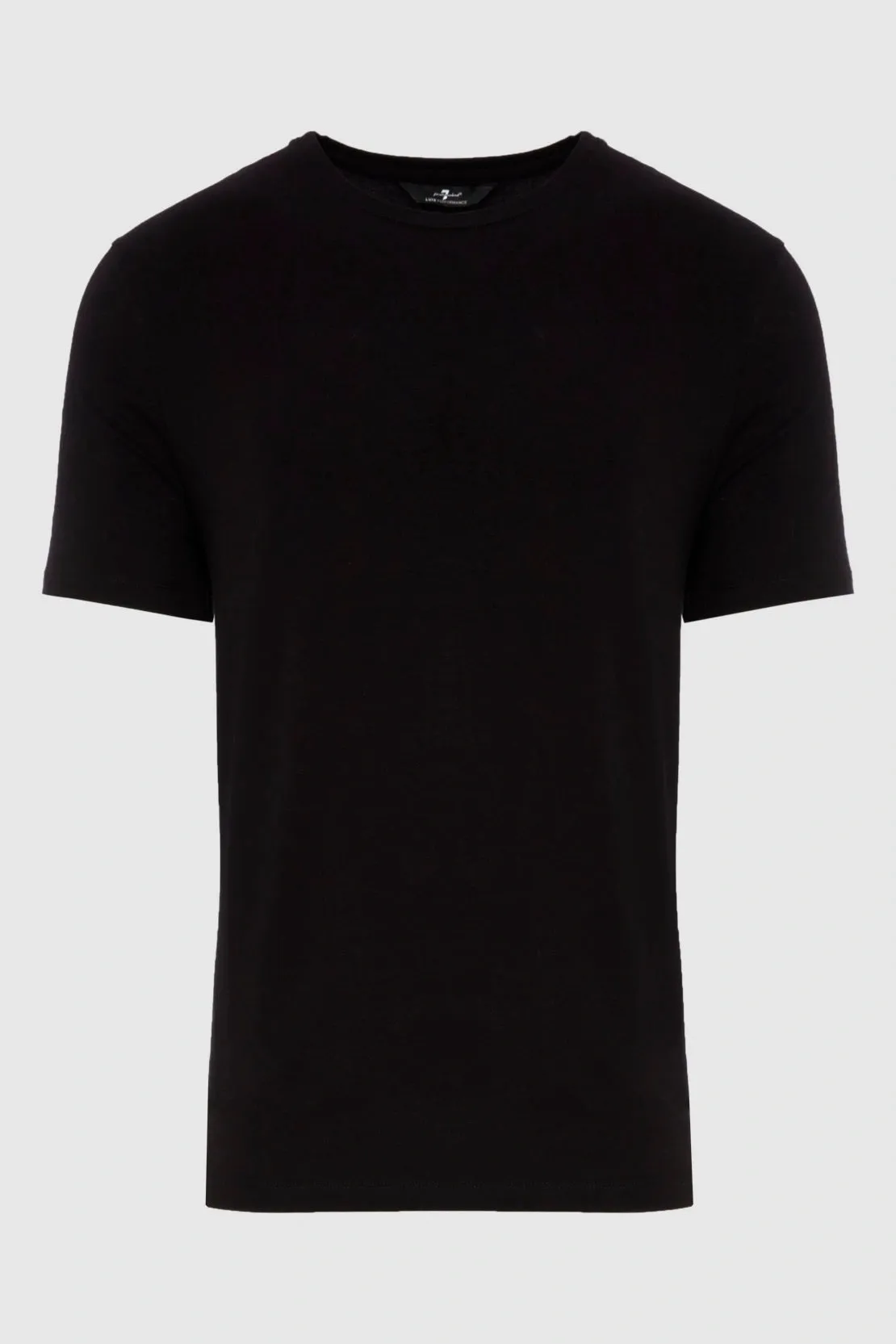 7 FOR ALL MANKIND - LUXE PERFORMANCE T-Shirt in Black JSIM237LBK