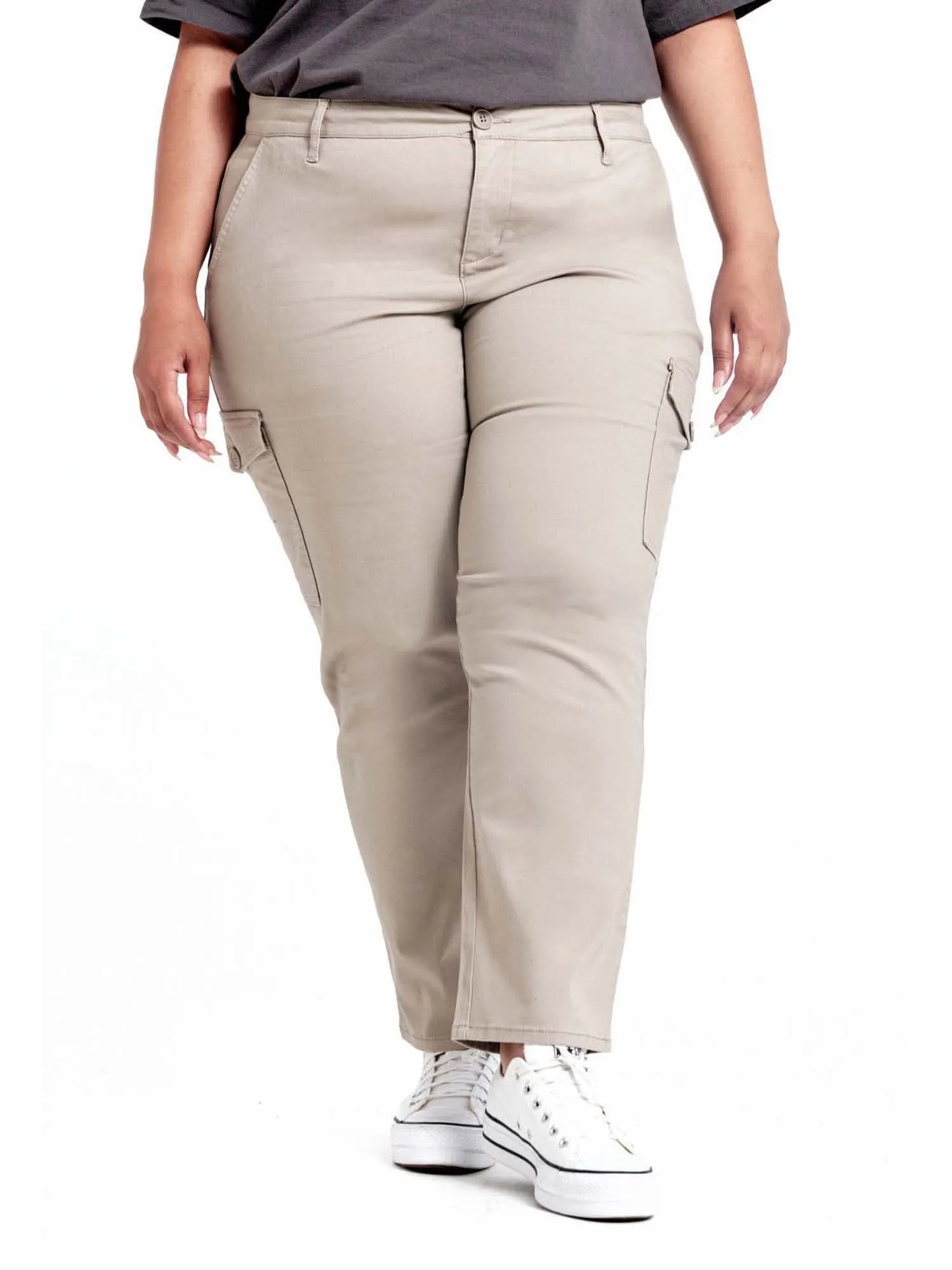 A3 Denim Women's Plus Size Utility Pants