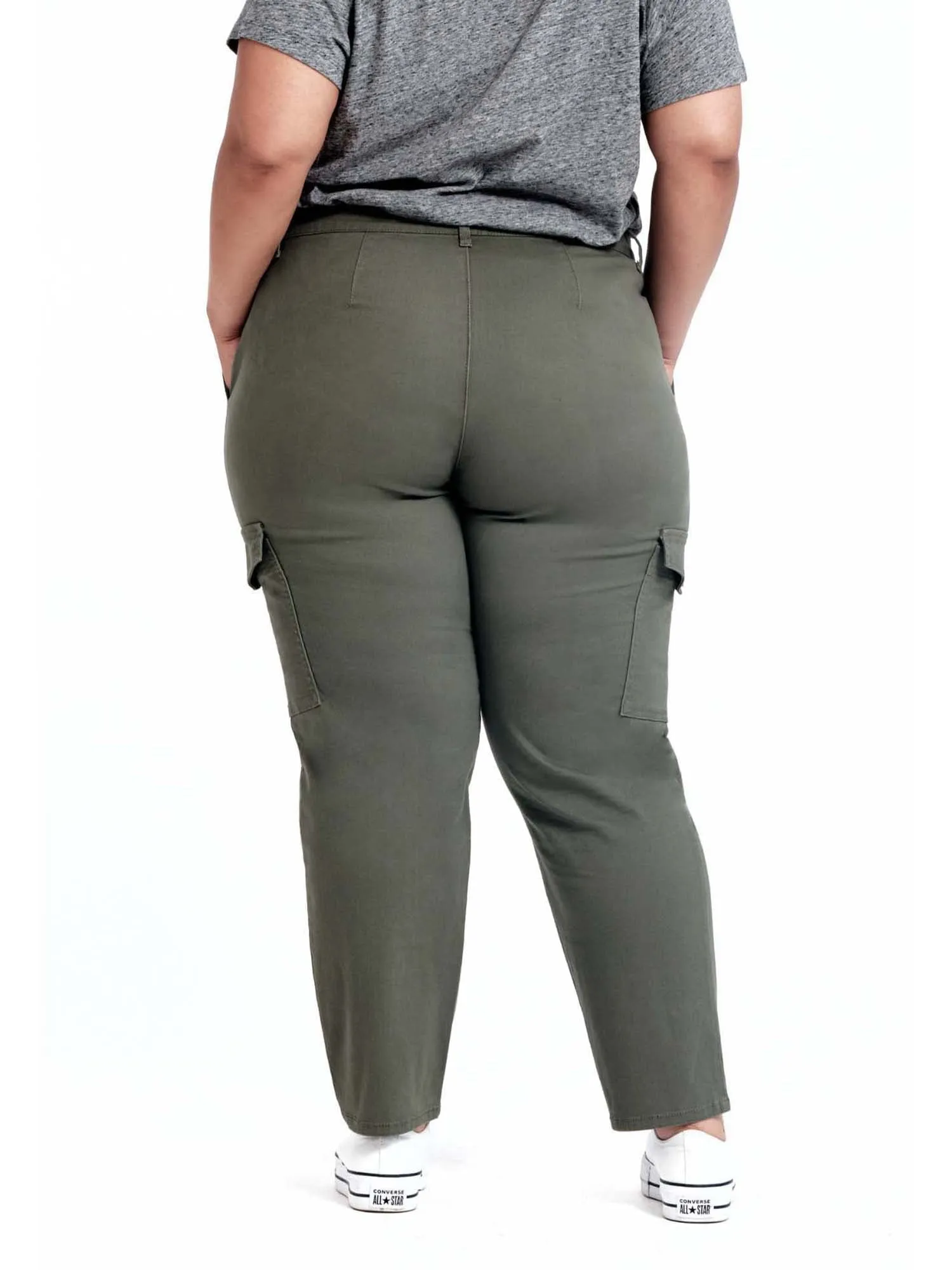 A3 Denim Women's Plus Size Utility Pants