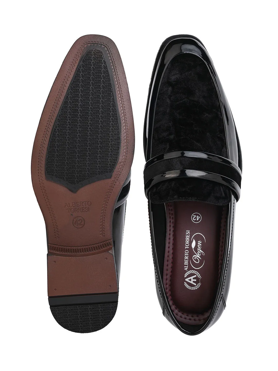 Alberto Torresi Wedding Black Patent Suede Shoes
