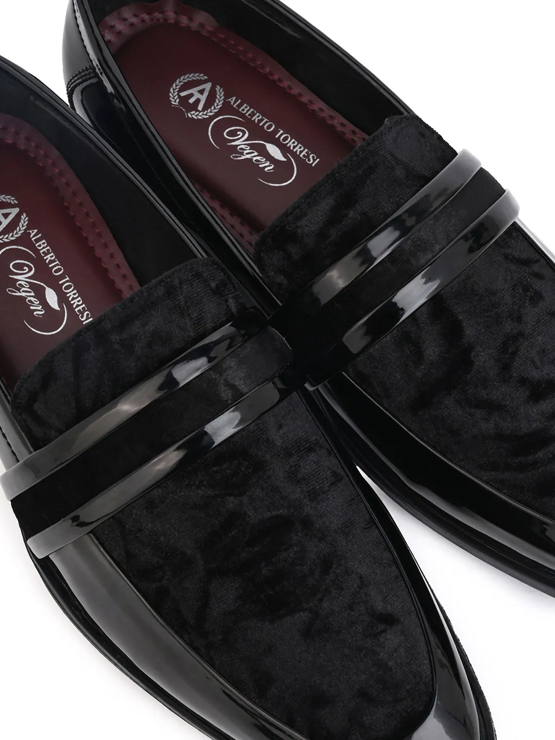 Alberto Torresi Wedding Black Patent Suede Shoes