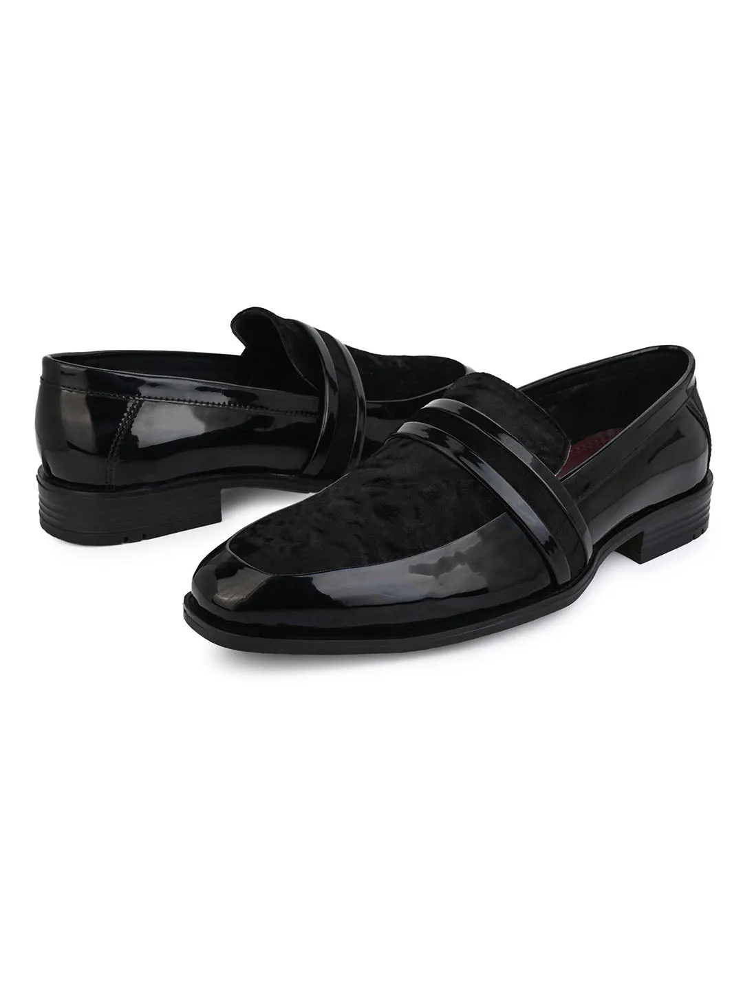 Alberto Torresi Wedding Black Patent Suede Shoes
