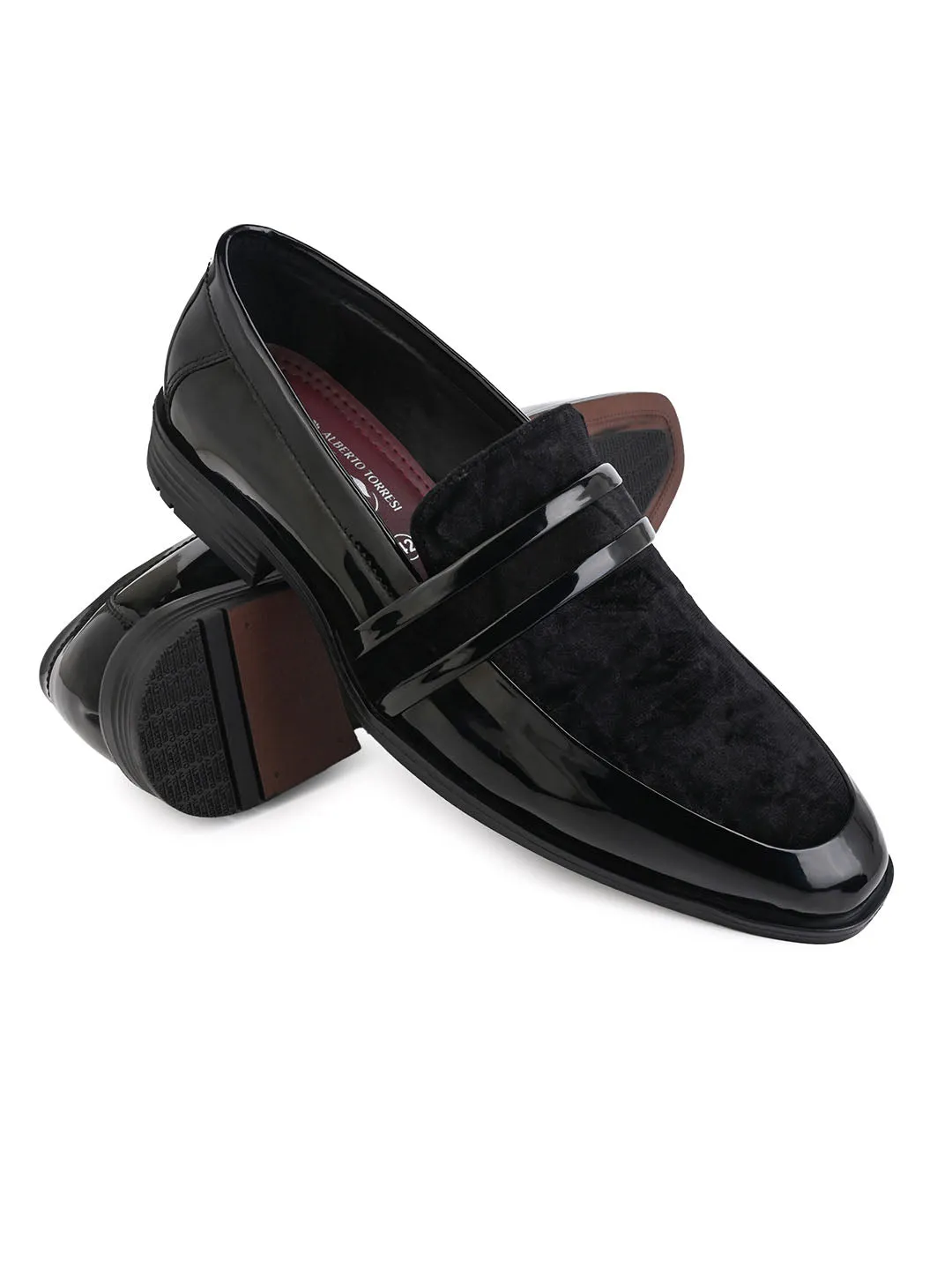 Alberto Torresi Wedding Black Patent Suede Shoes