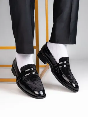 Alberto Torresi Wedding Black Patent Suede Shoes