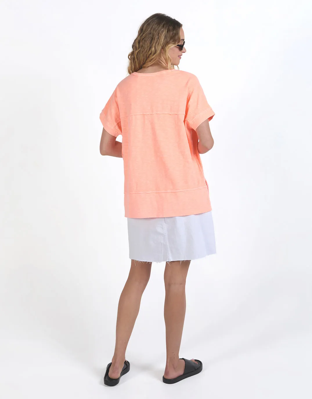 Allison Tee - Neon Peach