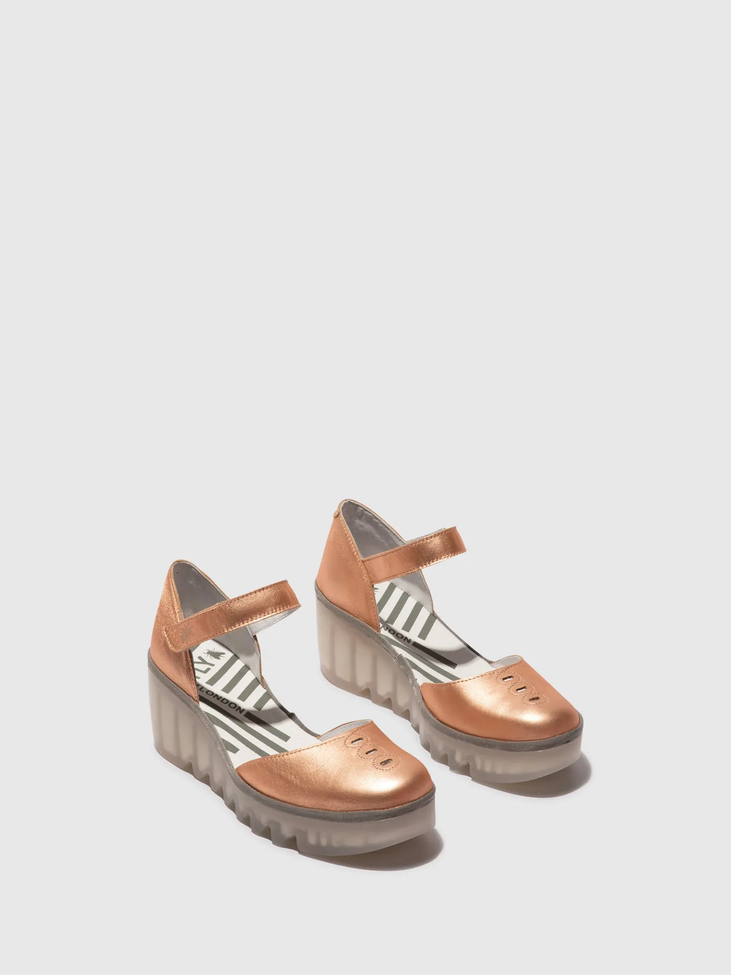 Ankle Strap Sandals BISO305FLY BLUSH GOLD