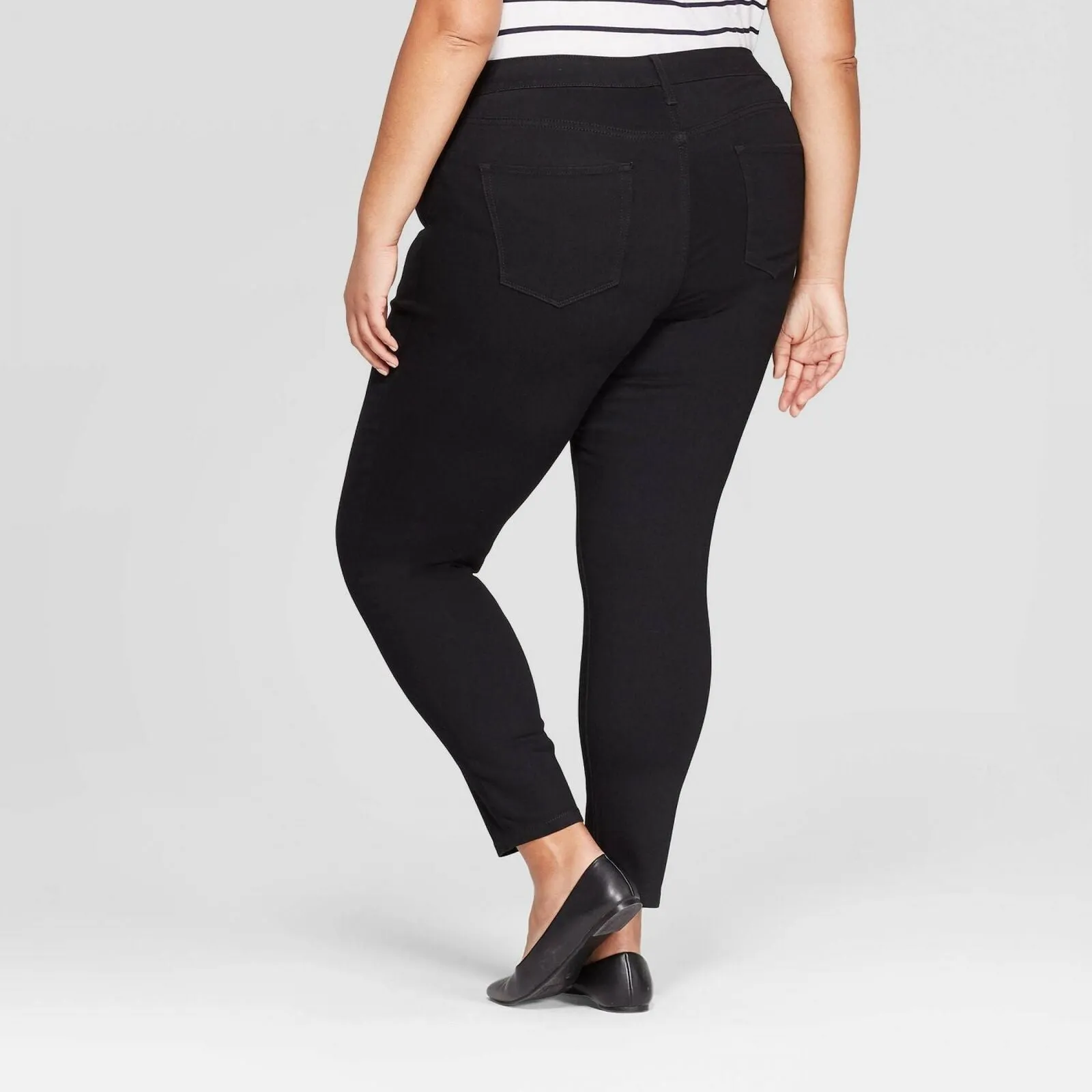 Ava & Viv Women's Plus Size Jeggings With Comfort Elastic Waist