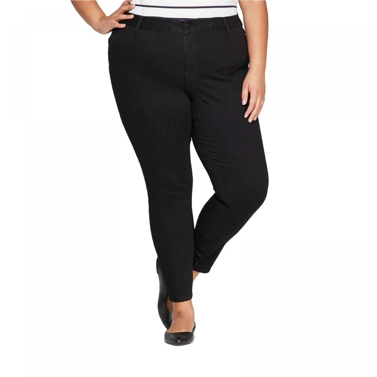 Ava & Viv Women's Plus Size Jeggings With Comfort Elastic Waist