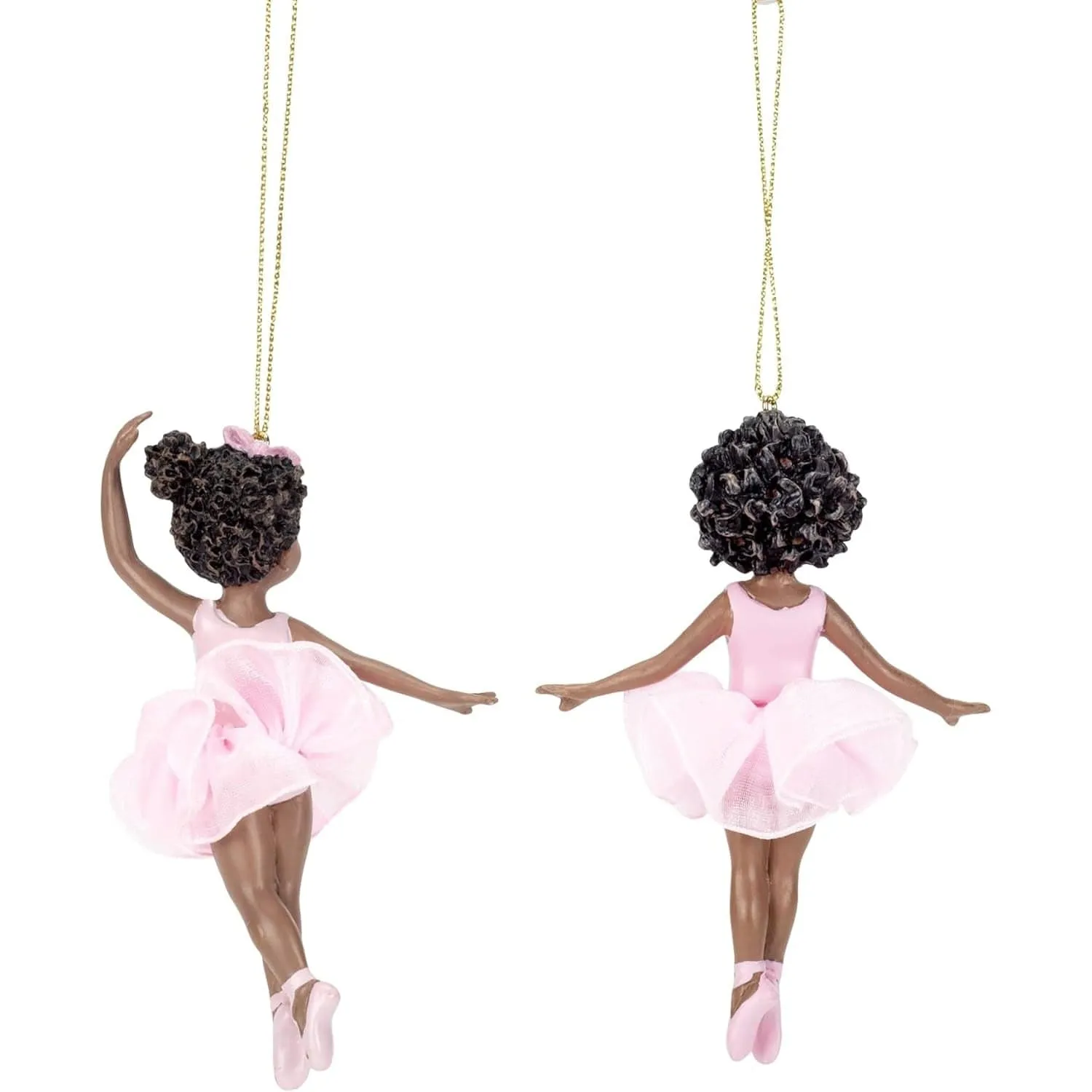 Ballerina Girls Christmas Ornament Set