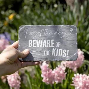 Beware of the Kids Garden Stepping Stone