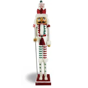 Candy Cane Nutcracker Red Candy Striping Slim 20 inch
