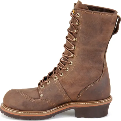 Carolina Men's Linesman 10" Comp Toe WP Work Boot - Brown - CA1904