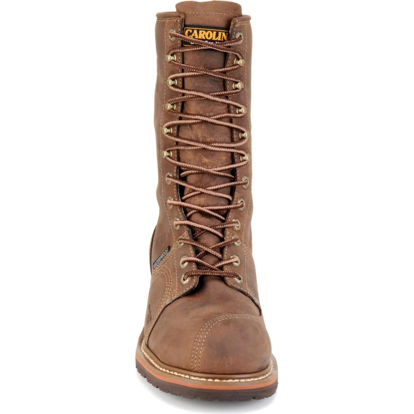 Carolina Men's Linesman 10" Comp Toe WP Work Boot - Brown - CA1904