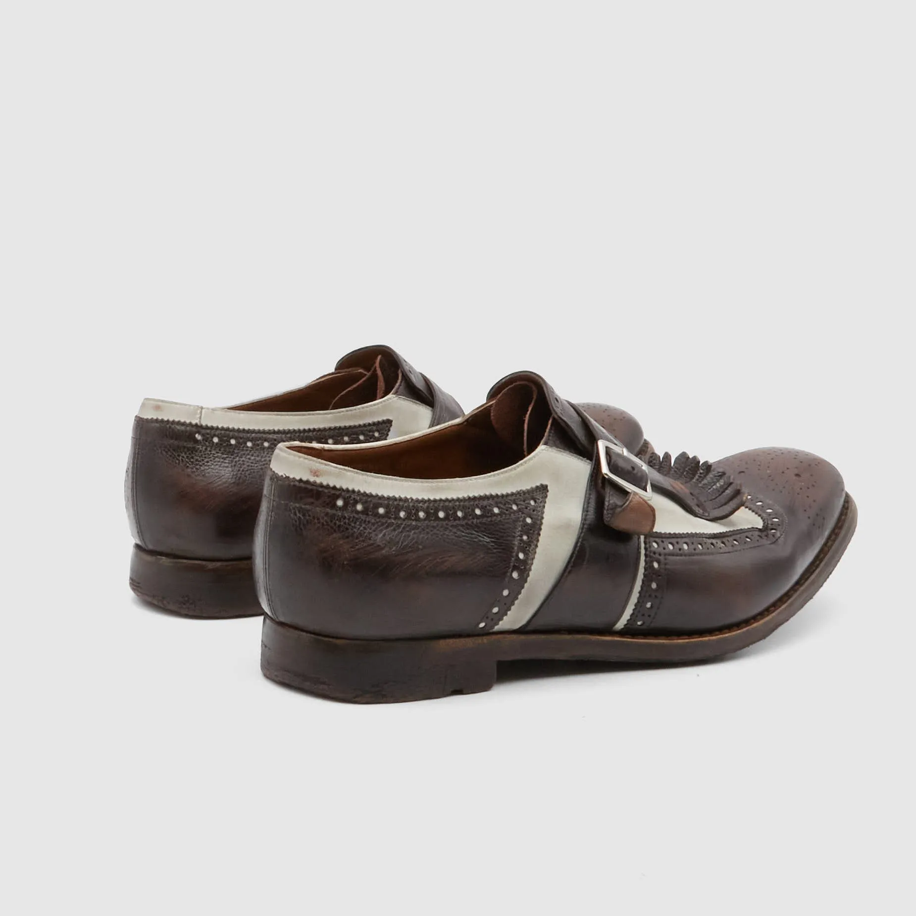 Church's Distressed Side Buckle Shanghai Loafer