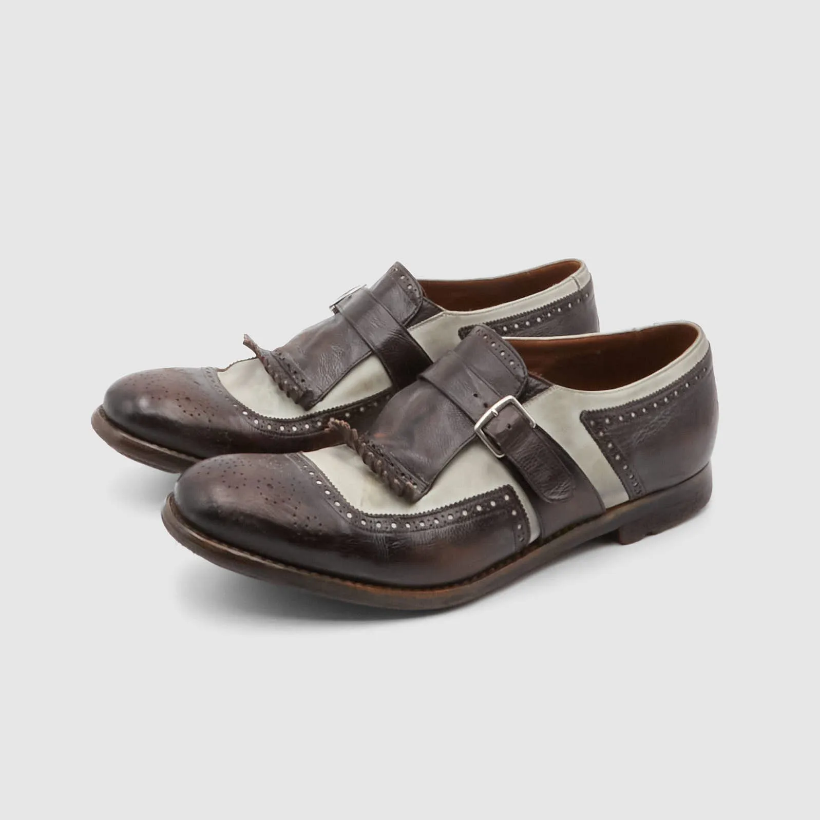 Church's Distressed Side Buckle Shanghai Loafer