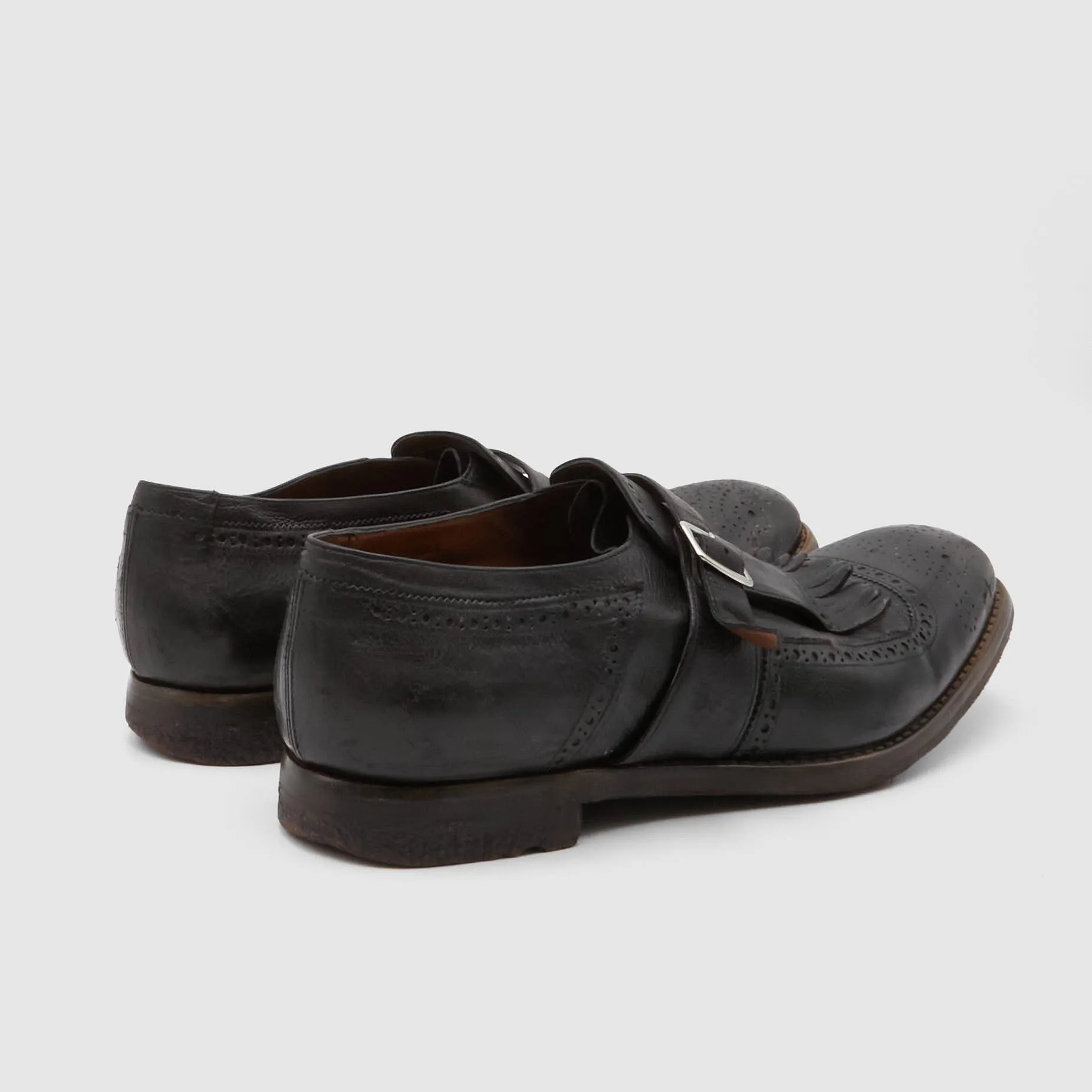 Church's Distressed Side Buckle Shanghai Loafer
