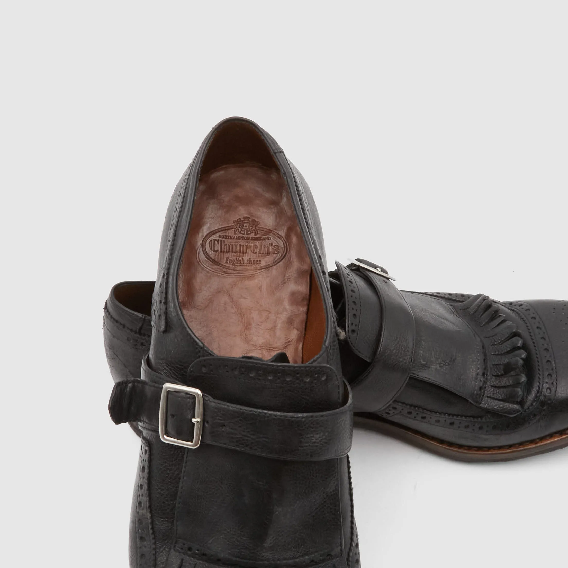 Church's Distressed Side Buckle Shanghai Loafer