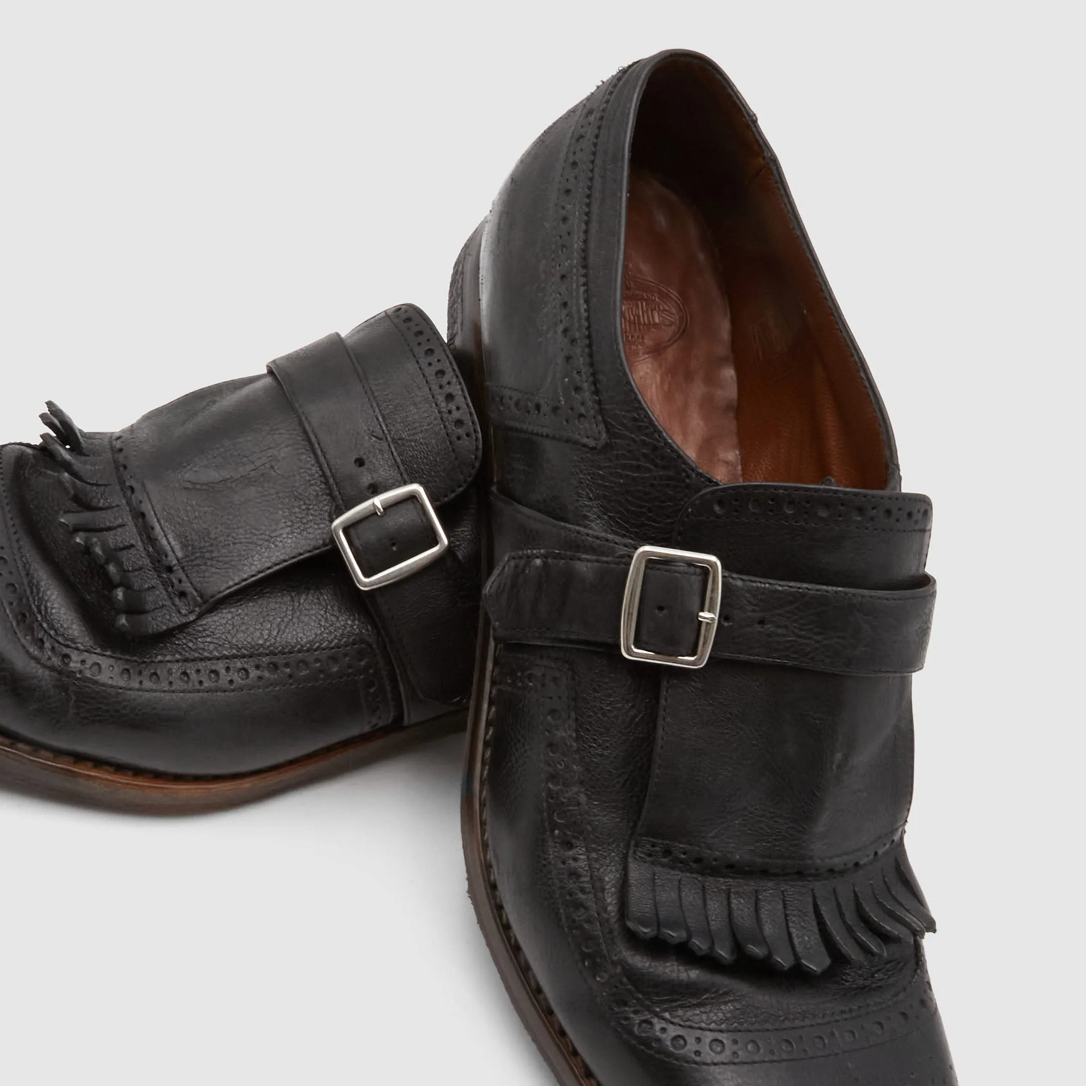 Church's Distressed Side Buckle Shanghai Loafer