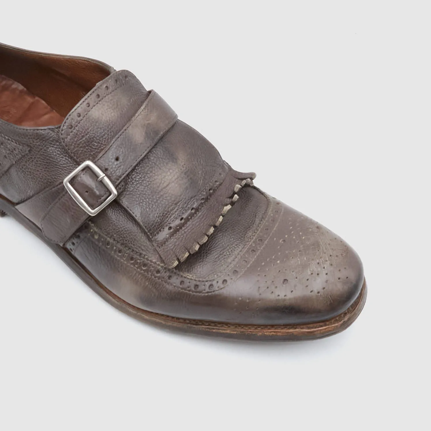 Church's Distressed Side Buckle Shanghai Loafer