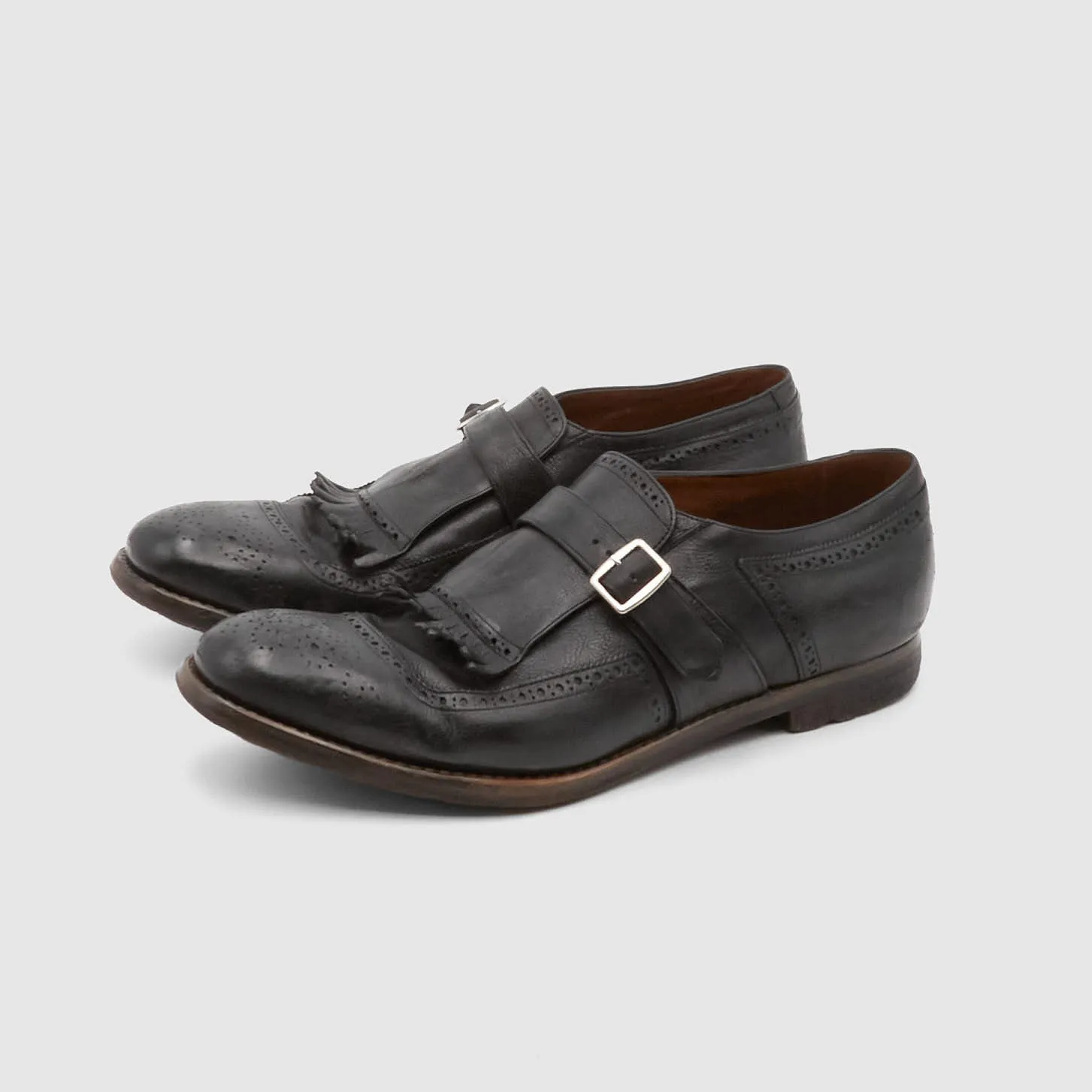 Church's Distressed Side Buckle Shanghai Loafer