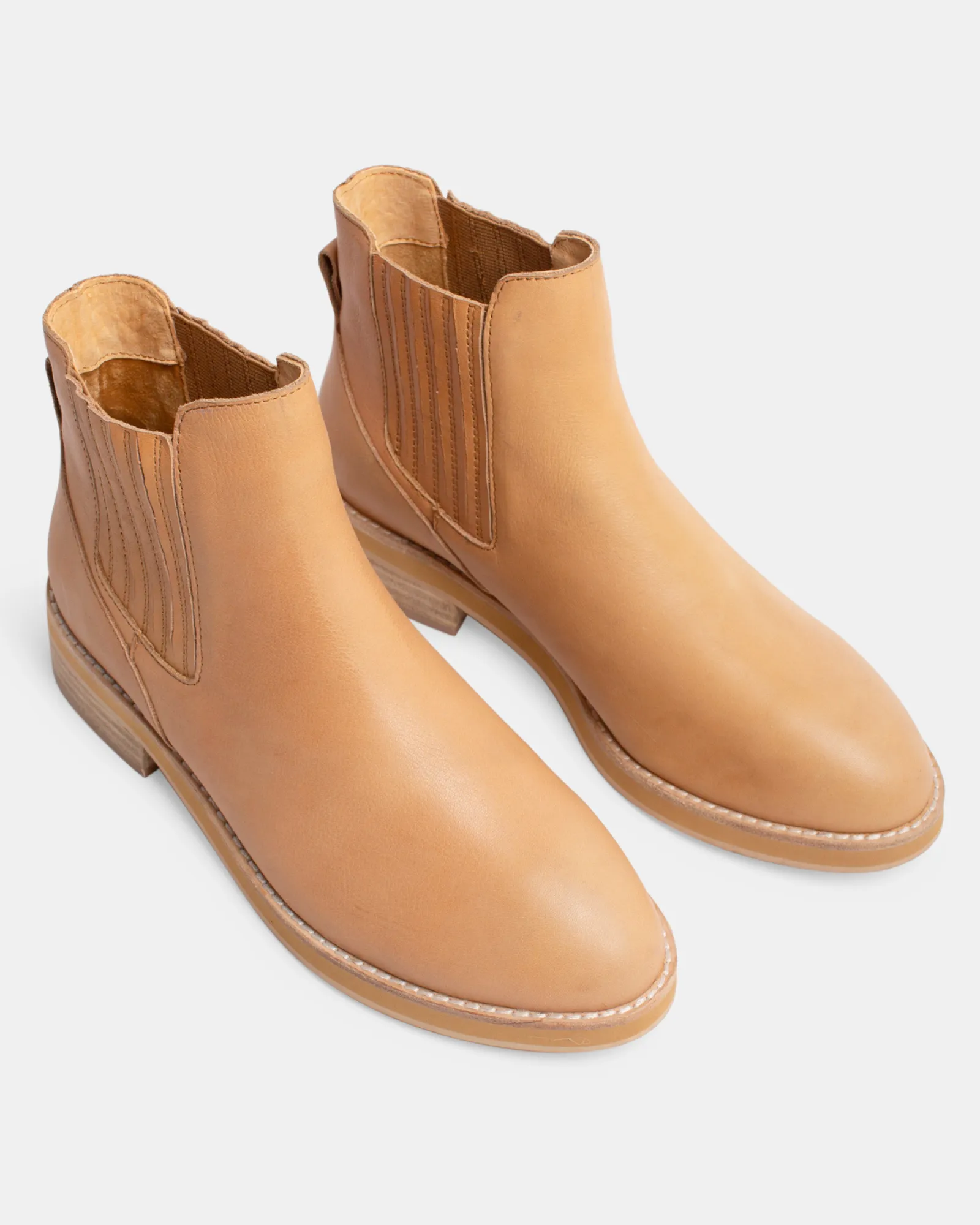 Cleo Leather Boot - Latte