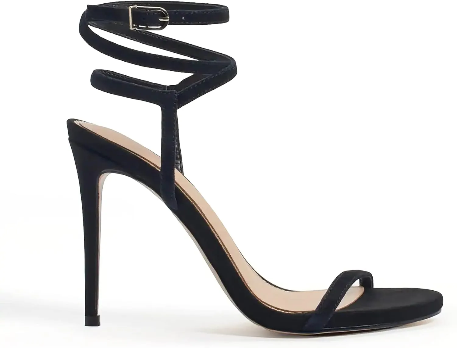 Coutgo Womens Strappy Lace up Heels Sandals Sexy High Heeled Ankle Strap Summer Dress Shoes