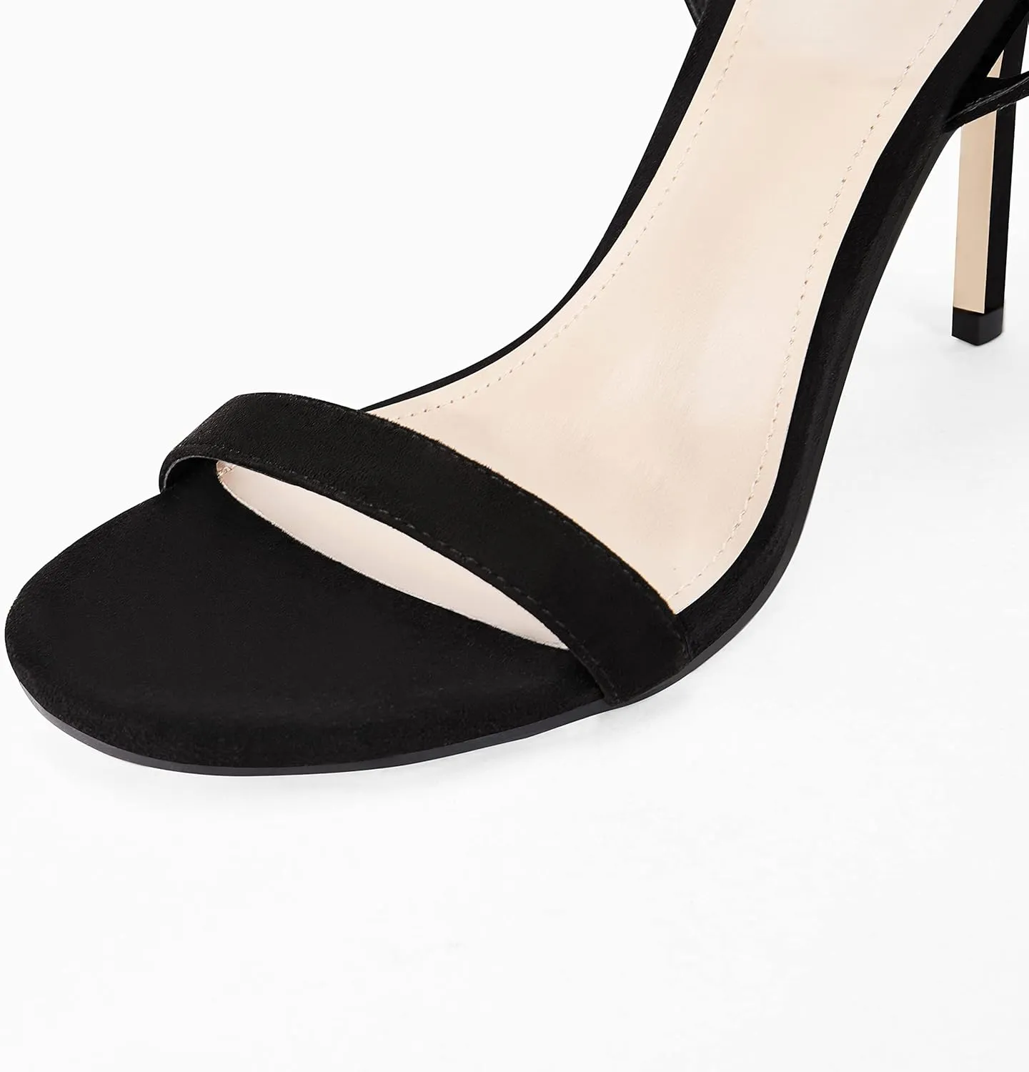 Coutgo Womens Strappy Lace up Heels Sandals Sexy High Heeled Ankle Strap Summer Dress Shoes