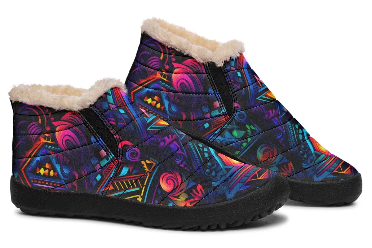 Cyber Lights Winter Slippers