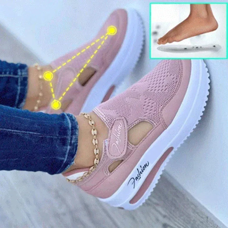 Designer Brand Red Blue Women Sneakers High Quality Tennis Female Canvas Casual Shoes Ladies Platform Hollow Out Sport Shoes