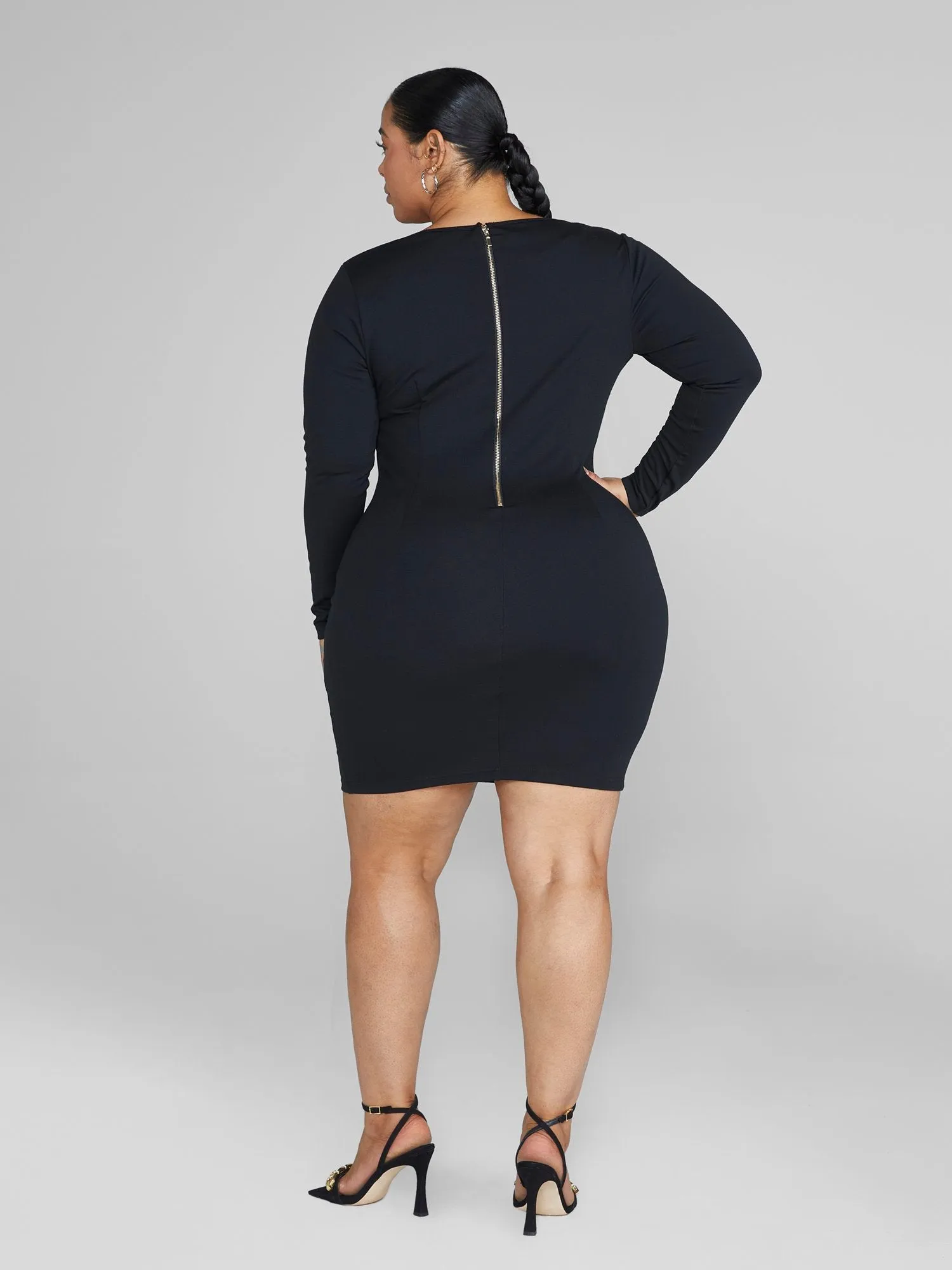 Fashion To Figure - Suzanne Cutout Knit Bodycon Dress