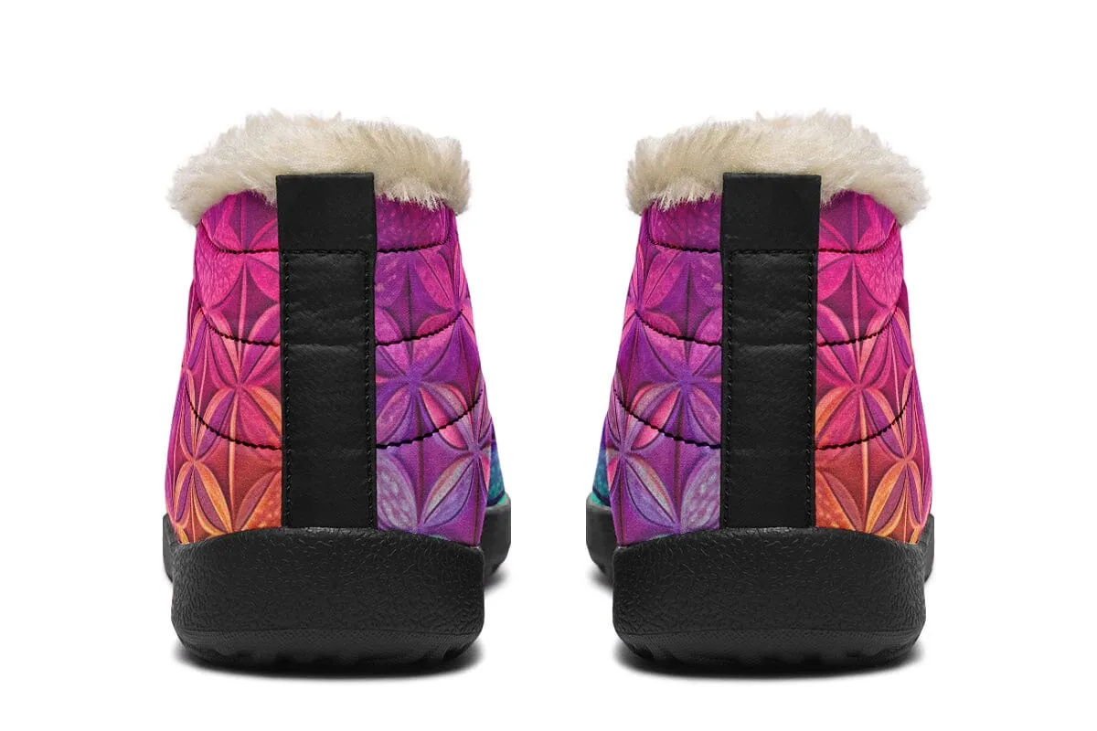 Flower Life Magenta Winter Slippers