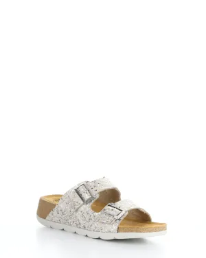 Fly london "Caja" cork buckle sandal white multi