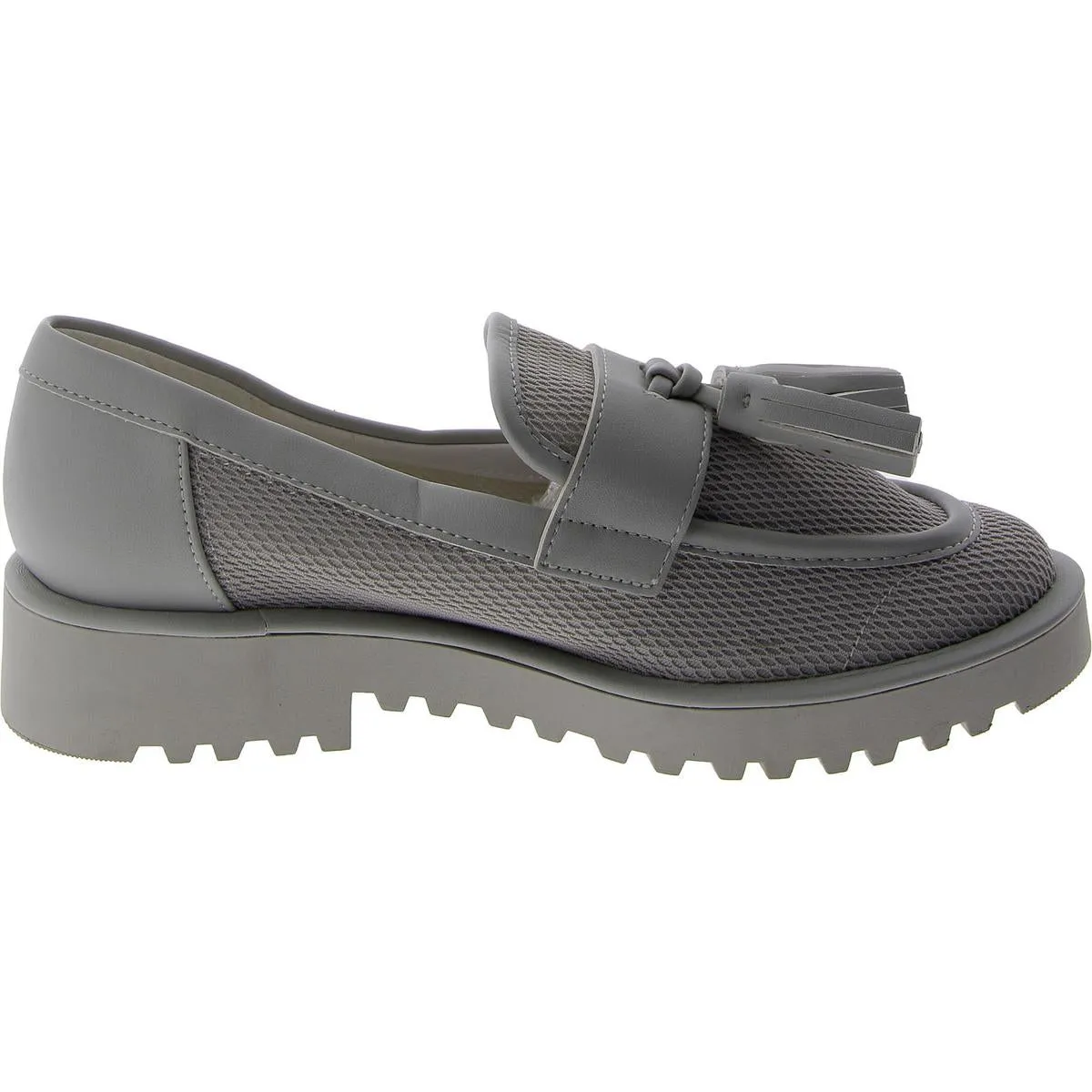 Franco Sarto Womens Carolynn 3 Mixed Media Tassel Loafers