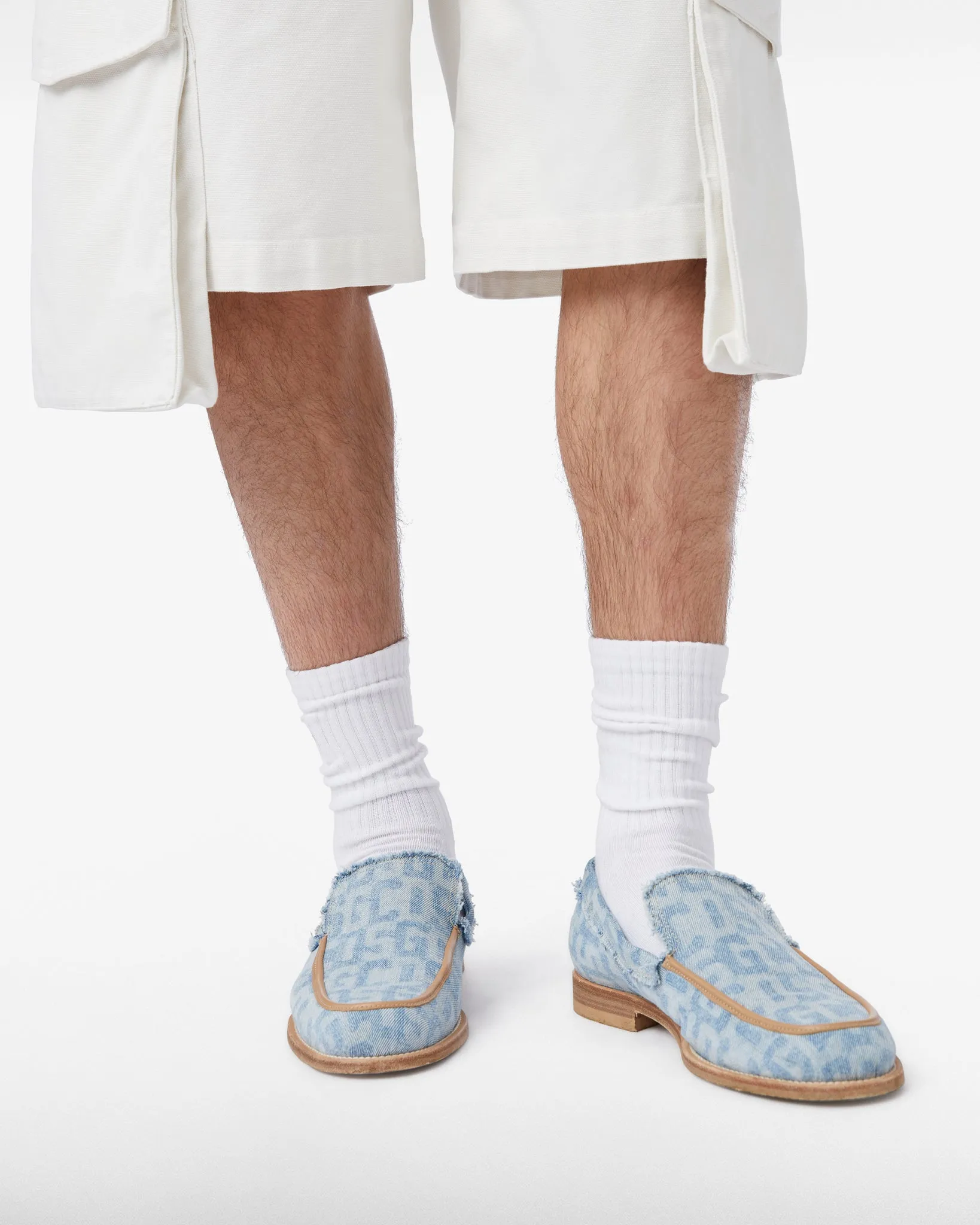 Gcds Monogram Denim Loafers