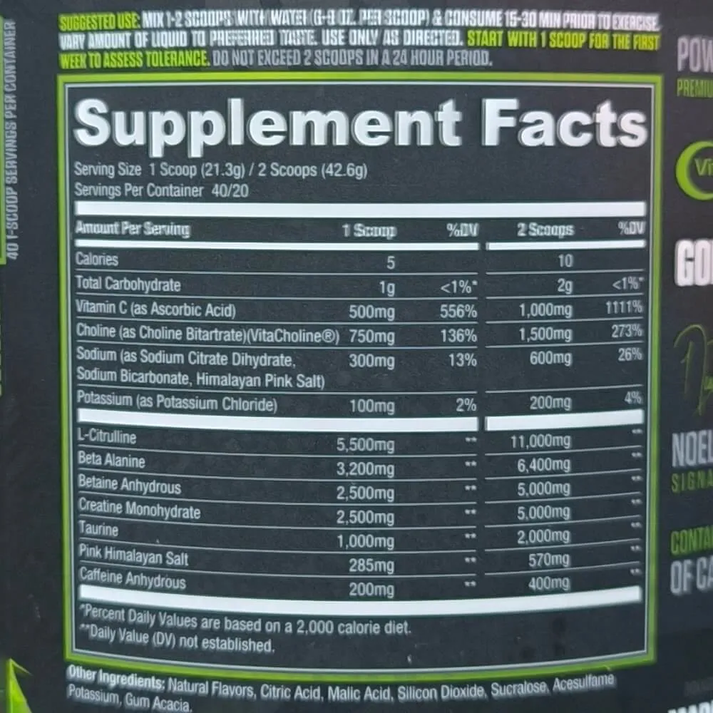 Godzilla Pre Workout Ryse - 20/40 servings