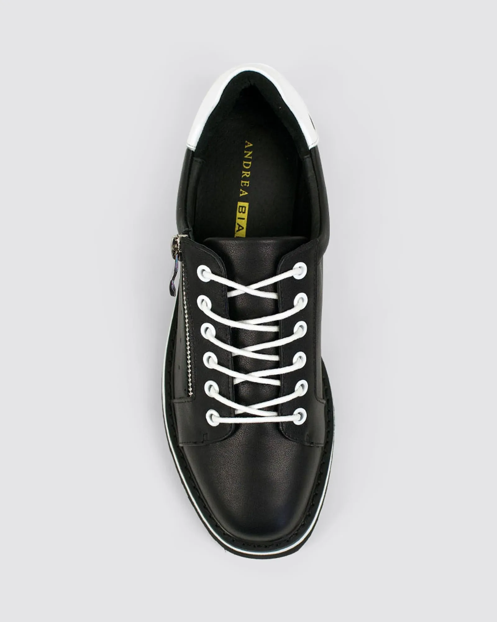 GOODLUCK PLATFORM SNEAKERS BLACK LEATHER