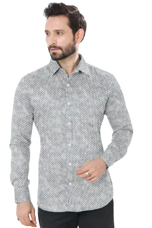 Grey Gingham Cotton Shirt
