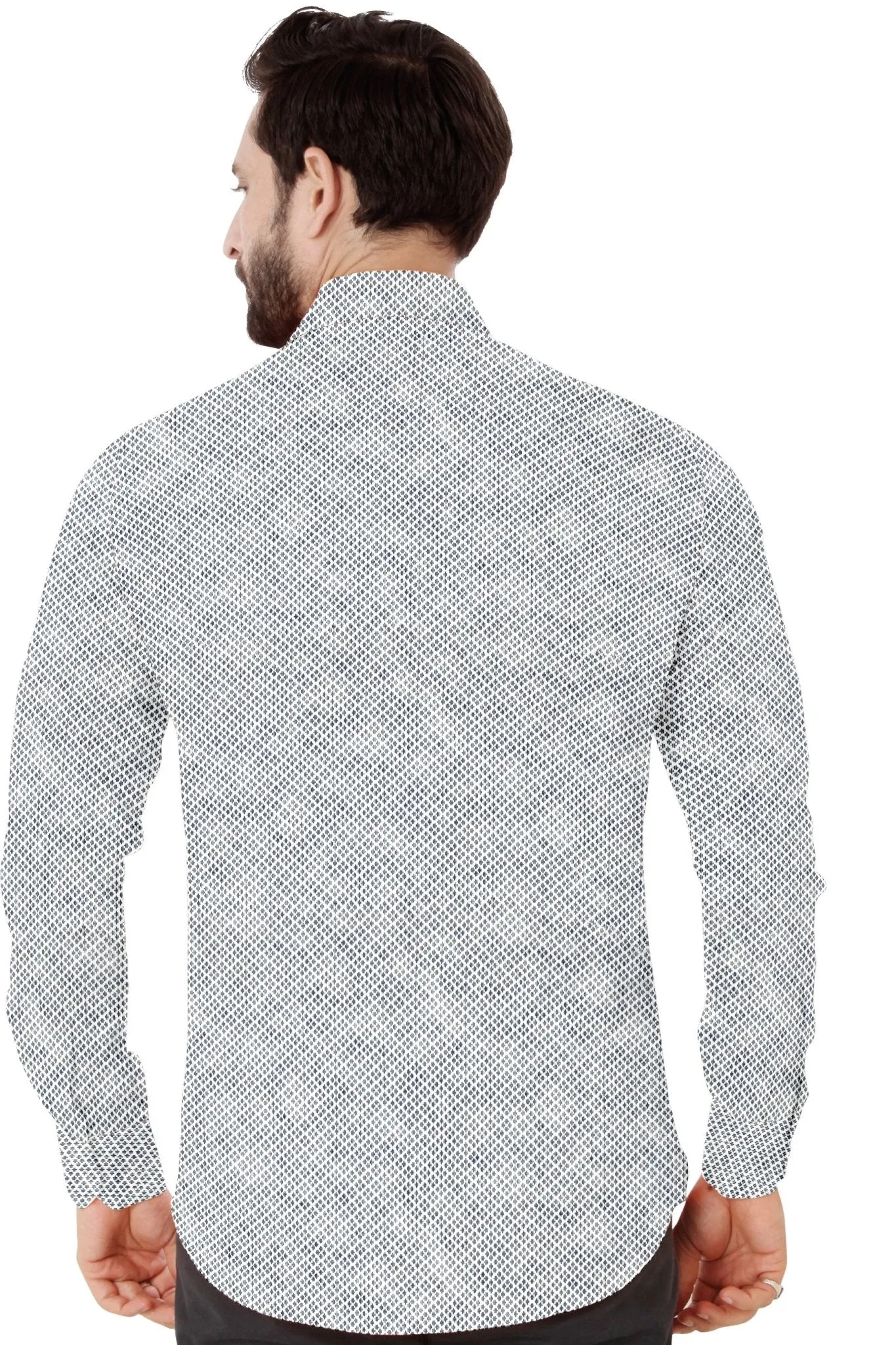 Grey Gingham Cotton Shirt