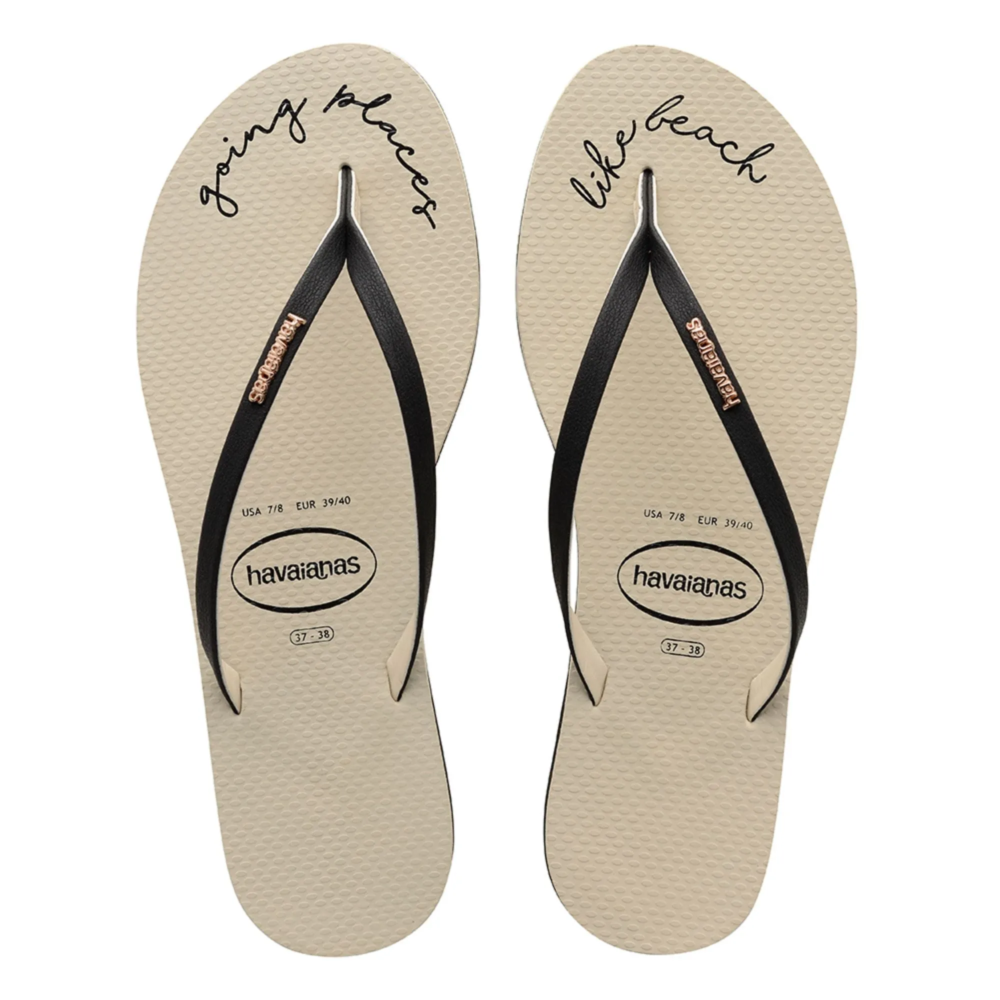 HAVAIANAS YOU PRINT - BEIGE/BLACK