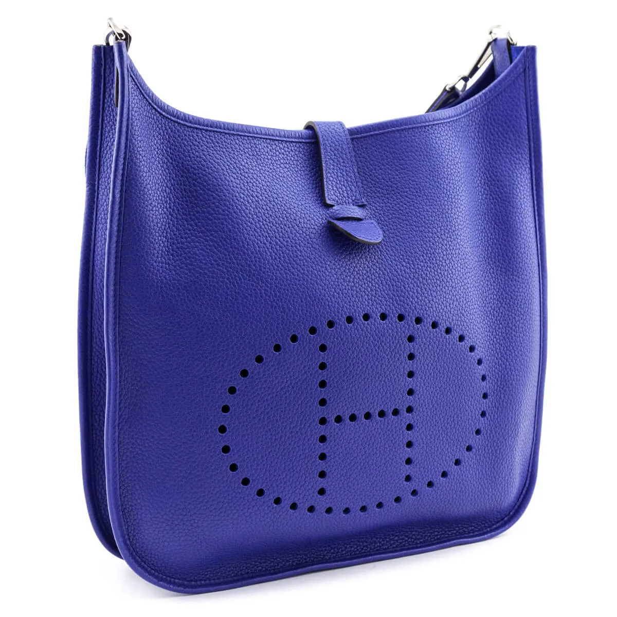 Hermes Bleu Royal Clemence Evelyne III GM