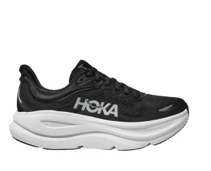 Hoka Bondi 9 Wide Running Shoe - Black / White