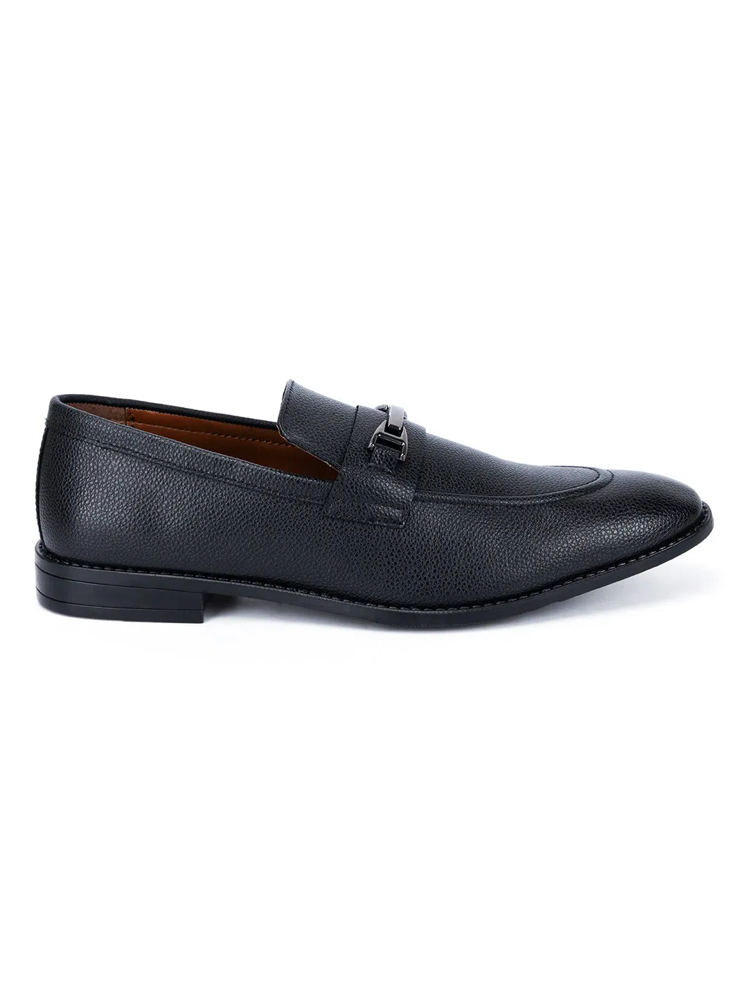 Jet Black Handcrafted Slipon Style Comfortable Moccasins