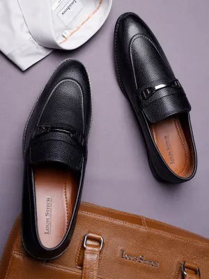 Jet Black Handcrafted Slipon Style Comfortable Moccasins