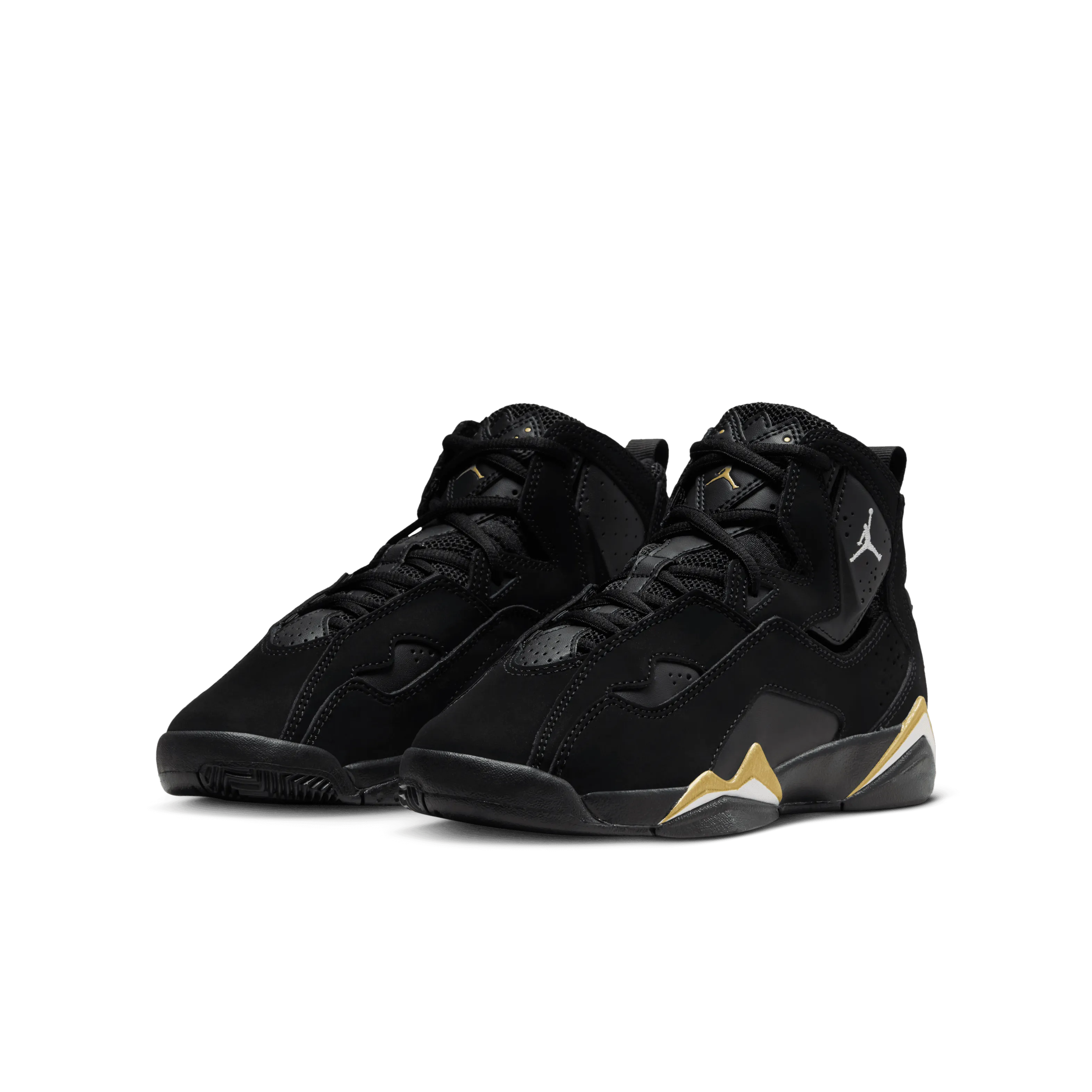 Jordan - Boy - GS True Flight - Black/White/Metallic Gold