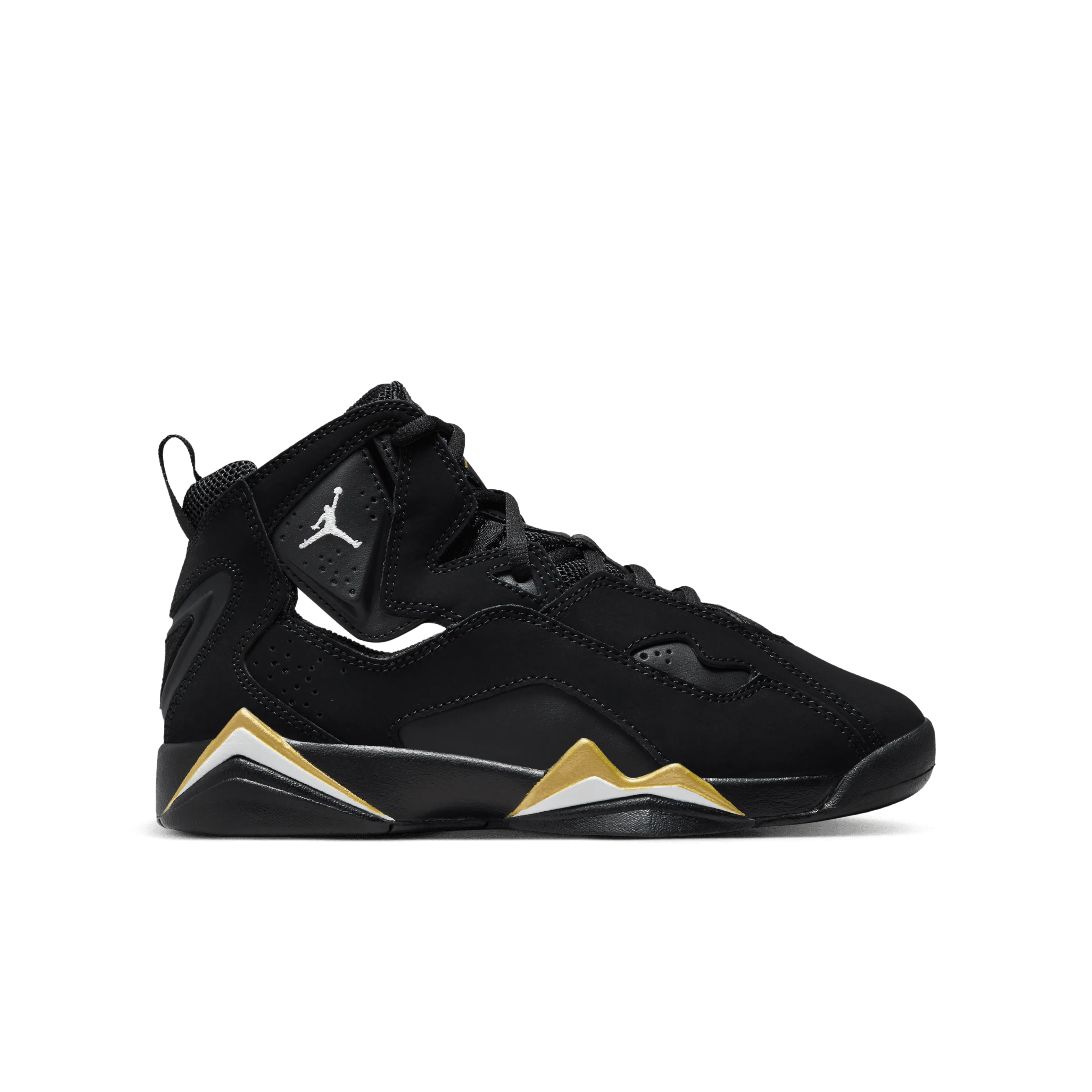 Jordan - Boy - GS True Flight - Black/White/Metallic Gold