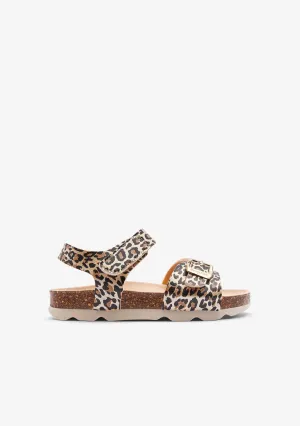 Leopard Buckle Bio Sandals