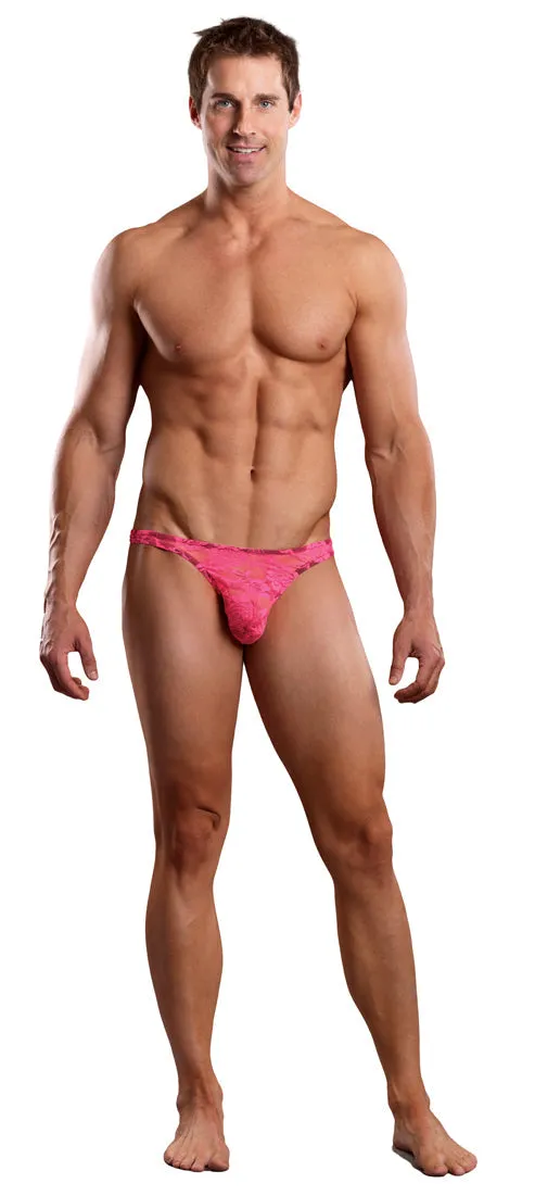 Limited Stock: Male Power Neon Lace Bong Thong - Exclusive Offer