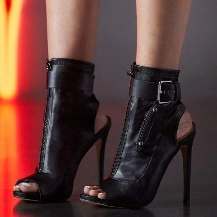 Lola High Heel Ankle Boots