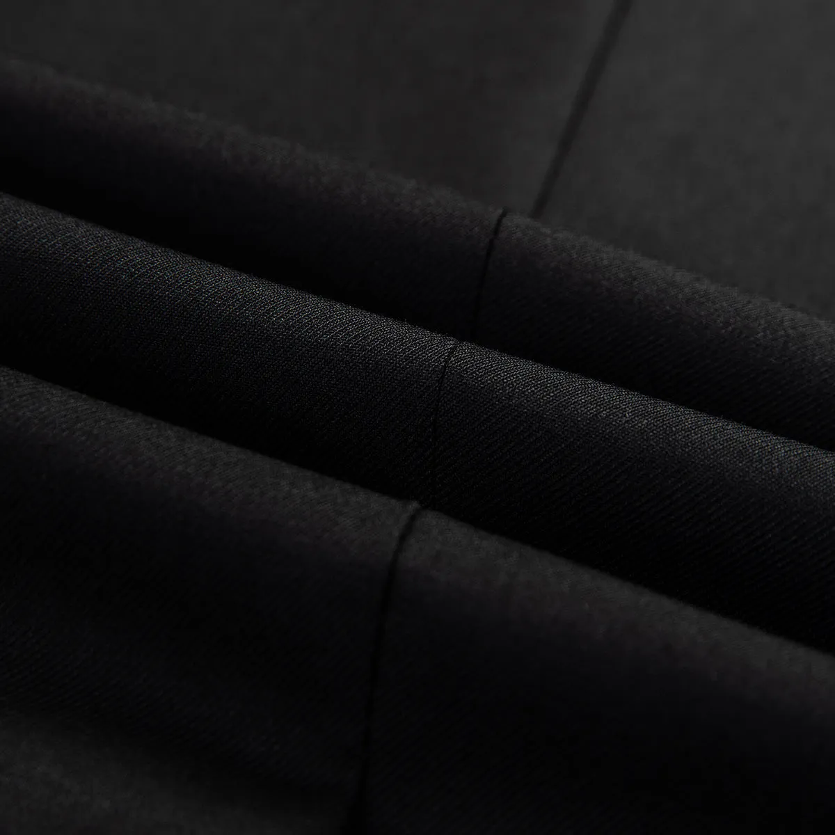 Men's 2-Piece Classic Two Button Casual Black Suit