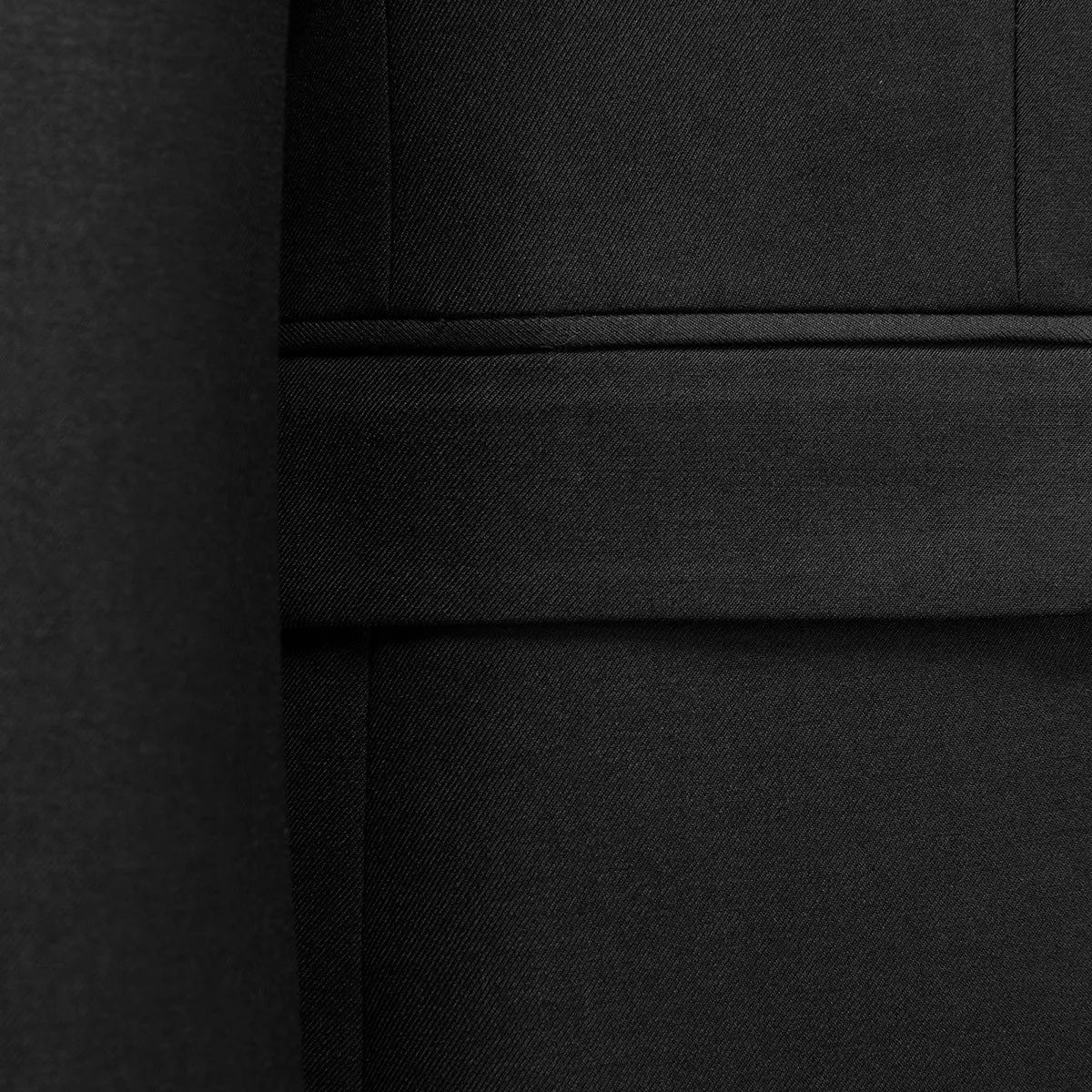 Men's 2-Piece Classic Two Button Casual Black Suit